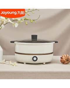 Joyoung Electric Hot Pot 4.5L, IH Electromagnetic Heating Multi-Function Split-Type Dual Flavor Hot Pot C21-HG3, White