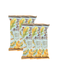 Chayan Yuese Popcorn Corn Kernels Carnival - Sea Salt Flavor, Snack Pack 50g*6 Bags (Total 300g)