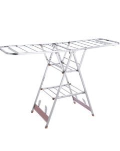 Wenna Clothes Drying Rack, Floor Standing Balcony Clothes Hanger, Foldable Laundry Rack, Outdoor Quilt Drying Stand, Stainless Steel Clothes Hanger Pole