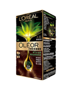 L'Oréal Excellence Creme Hair Color with Botanical Oils 4.35 Misty Chestnut Brown