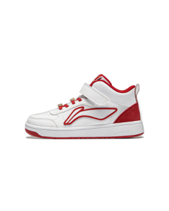 Li-Ning Teen Boys' Casual Shoes Mid-Top Cushioned Logo Letter Sneakers YKCS184