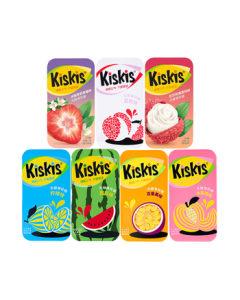 Kiskis Sugar-Free Mints 21g*7 Boxes, Seven Flavors for Fresh Breath, Leisure, Dating & Kissing