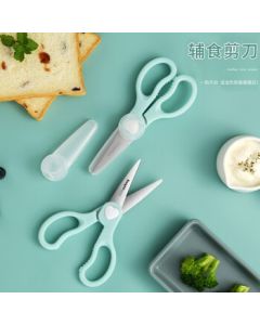 BAYCO Baby Food Scissors - Portable Manual Food Cutter and Grinder for Infants, Kitchen Children's Tool BD3629
