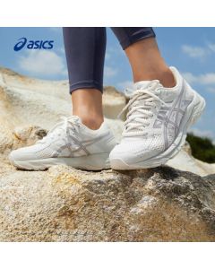 ASICS Women's Breathable Cushioned Running Shoes GEL-CONTEND 4 Light Gray/Light Purple 38