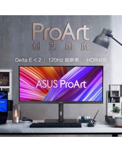 ASUS ProArt DreamCreator 34-inch 120Hz IPS Ultra-Wide Professional Monitor with 98% DCI-P3, HDR400, Type-C PD90W Charging