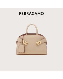 Ferragamo Women's Beige Hug Handbag 0779055 (Mini) Gift for Girlfriend