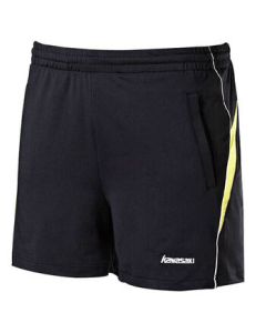 Kawasaki KAWASAKI Badminton Shorts Unisex Casual Sports Pants Breathable Sweat-Wicking Black YMB-181 XL