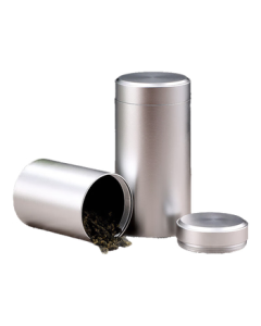 Baijie Tea Canister, Aluminum Alloy Portable Travel Tea Tin, Home Anti-Oxidation Sealed Storage Tea Canister [140ml]