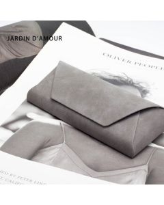 Jardin d'amour Glasses Case Brand Magnetic Eyeglass Holder Portable Sunglasses Case in Gray for Back to School