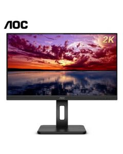 AOC Monitor Q27P2C 27-inch 2K HD IPS Technology HDMI+DP Swivel Stand Home Design Office Monitor
