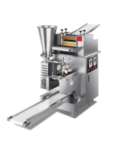 DEMASHI Commercial Dumpling Machine, Handmade-Style Large Canteen Kitchen Dumpling Wrapper Maker, Automatic Wonton and Dumpling Machine DMS-JZJ-8KBP-1 (304 Stainless Steel Hopper)