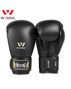 Jiuri Mountain Boxing Gloves - Professional Adult Martial Arts Sparring & Sandbag Training Gloves - Black 12oz