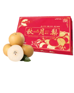 Jingsiansheng Shandong Yantai Laiyang Autumn Moon Pear Net Weight 7 Jin (350g+ per fruit, 6-9 pcs) Mid-Autumn Gift Box Direct from Source with Free Shipping
