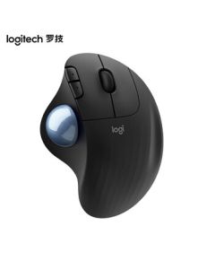 Logitech M575 Wireless Trackball Mouse - Professional Drawing, Ergonomic Design, Office Mouse - Graphite Black