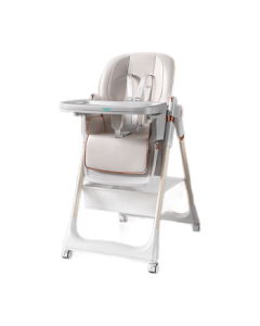 Hilibab Baby High Chair, Adjustable Reclining Folding Portable Multi-Functional Dining Chair with Backrest for Infants Learning to Sit