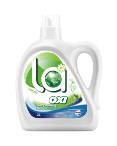 Walex la Oxygen Laundry Detergent Pine Scent 2L/Bottle - Kills Bacteria, Dust Mites & Mold, Removes Stains, Long-lasting Fragrance, Machine & Hand Wash