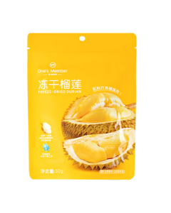 Member's Selection Thailand Golden Pillow Durian Freeze-Dried 150g (30g x 5 Packs) Fruit Snacks, No Preservatives, No Artificial Colors or Flavors, Dried Fruit
