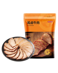 Jingdong Homemade Spiced Braised Beef 200g - Ready-to-Eat, Cooked Beef Snack, Five-Spice Flavor, Convenient Appetizer