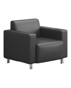 ONADER Office Sofa Business Reception Modern Minimalist Black Single Seater Sofa for Office