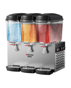 DEMASHI Commercial Beverage Machine, Three-Tank Dual-Temperature Juice Dispenser, Soda Machine, Milk Tea Coffee Machine, Cold Drink Machine, Plum Juice Machine GZJ351 [High-End Spray Type]