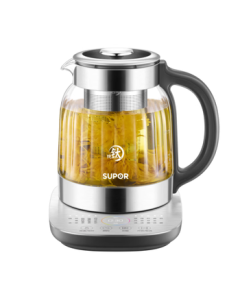 SUPOR 1.5L Pure Titanium Health Kettle, Tea Kettle, Water Boiler, Constant Temperature Tea Maker, Enlarged Filter, Electric Thermos Kettle for Herbal Tea, 0 Glue SW-15YQ62