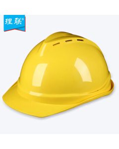 Lilian LN-TJG78A V-Type Ventilated ABS Safety Helmet with Proximity Warning Device V-Type Helmet, Yellow