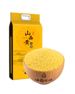 Yuegu Baiwei Shanxi Yellow Millet 5lbs (Shanxi Specialty Coarse Grain, Postpartum Recovery Food, Yellow Millet Porridge Partner)
