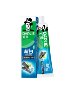 DARLIE (formerly Darkie) Extra White Bamboo Charcoal Deep Clean Toothpaste, Gentle & Fresh, Stain Removal, Fluoride, 190g (Old & New Packaging)