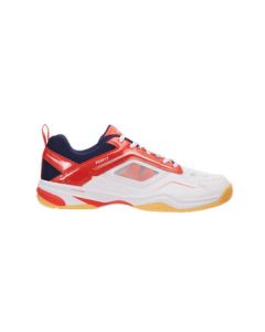 Decathlon Men's Badminton Shoes with Sky Window Cushioning, Professional Badminton Sports Shoes, Fresh Red/White, Size 43-4001273