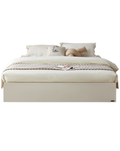 QuanU Furniture Tatami Bed Modern Minimalist High Storage Bed Double Bed for Small Spaces Panel Bed