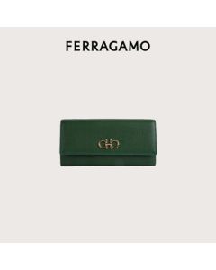 Ferragamo Women's Deep Bright Green Wallet 0775062 Gift for Girlfriend