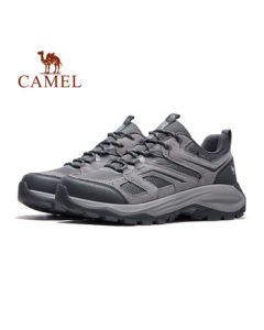 CAMEL Men's Hiking Shoes Breathable Wear-Resistant Anti-Slip Walking Sneakers F15B693025 Grey 39