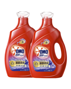 OMO (OMO) Full-Automatic Lavender Enzyme Laundry Detergent 12 Jin (3kg*2) with Comfort Fabric Softener, Long-Lasting Fragrance, 99% Bacteria Removal