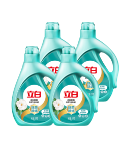 Liby Natural Tea Seed Laundry Detergent 24 Jin (12kg) - Antibacterial, Anti-Mite, Odor & Stain Removal for Hand & Machine Wash - Family Pack (Whole Carton)