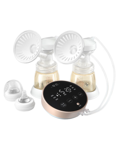Yunbei Breast Pump, Electric Painless Variable Frequency Automatic Breast Pump with Large Suction, Double Sided