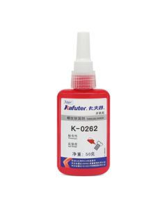 Golden Pavilion K-0262 Anaerobic Adhesive Threadlocker for Fastening, Rustproofing, and Securing Screws – Red 50g/Tube