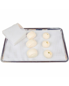 Caitang Smart Square Steamer Silicone Mat, Steamer Cloth for Buns, Silicone Steamer Liner, 40*60cm, 10-Pack