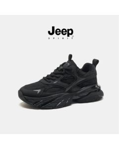 JEEP SPIRIT Men's Fashion Dad Shoes Comfortable Sneakers Casual Shoes 0310 Graphite Black 42