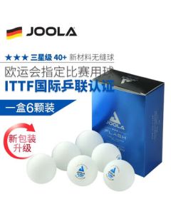 Joola Yula Yula 3-Star Seamless Table Tennis Ball New Material 40+ Competition Balls (Pack of 6)