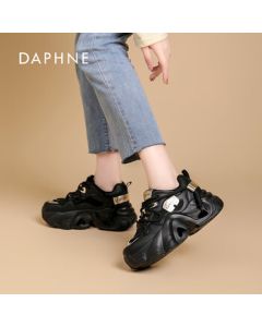 DAPHNE Daphne Platform Chunky Sneakers for Women - Black Size 40