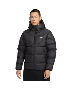 Nike NIKE Men's Short Hooded Down Jacket SF WR 650-D FLD Coat FB8178-010 Black XL
