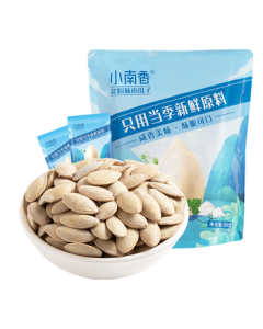 Qiaqia Small South Fragrant Salt-Baked Flavor Pumpkin Seeds Bag-in-Bag 500g (25g*20 Packs) Roasted Nuts Snack Individually Wrapped
