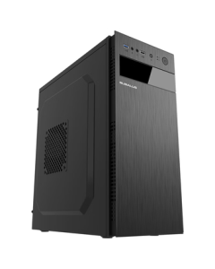 BUBALUS Ruibo Black Mid-Tower Desktop Computer Case (Supports ATX Motherboard/ODD Drive/Multi-HDD Compatibility/Long Graphics Card Support/Cable Management/USB3.0)