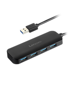 Lenovo USB 3.0 Hub Adapter - High-Speed 4-Port USB Splitter Converter, Extension Dock Hub with Cable for Laptops and Desktops