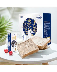 Zhuomu Natural Fresh Milk for Adults and Kids, Nutritious Breakfast Milk, Premium 3.2g Milk Protein Pure Goat Milk 200ml*10 Boxes