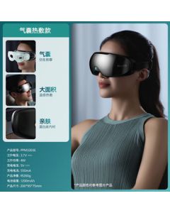 PHILIPS Eye Massager with Visual Display, 360° Full Coverage Eye Massage with Heat Therapy, Black 3203E - Perfect Gift for Adults