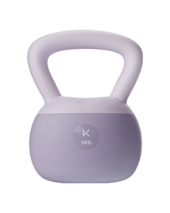 Keep Soft Rubber Kettlebell for Men and Women, Home Fitness Dumbbell for Arm Workouts, Squats, Hip Lifts, and Body Shaping - Purple/6KG