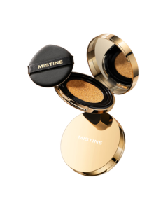 Mistine Silk Touch Cushion Foundation with High Coverage, Brightening, Oil Control, Hydration, Long-Lasting Makeup – Mid-Autumn Gift for Girlfriend