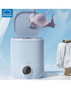 LOCK&LOCK Mini Washing Machine Smart Compact Underwear & Socks Washer 4.5L Capacity ENG1117BLU