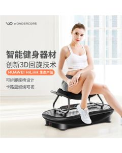 Wonder Core Fat Shaker Vibration Machine Lazy Slimming Beauty Body Shaper Home Fitness Equipment Smart Exercise Machine Black